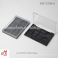 MC5246A Plastic multi-color eye shadow, windowed eyeshadow container, professional eyeshadow palette